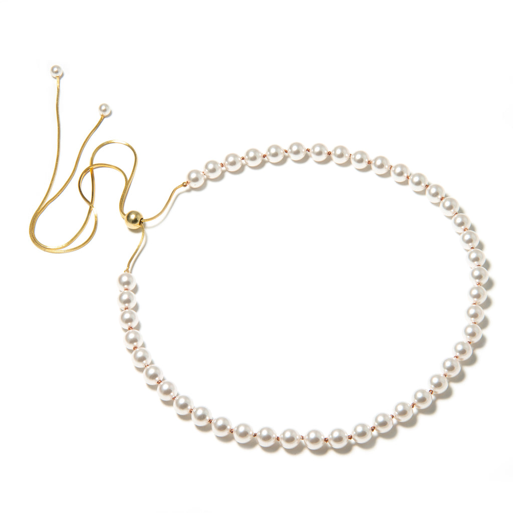 So' oh 6mm pearl delicate necklace sterling silver Swarovski pearl 16" 18" 22" 28" choker long adjustable soohjewelry