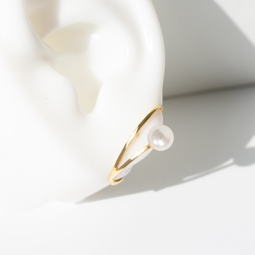 Angeld Gem Earrings- Crystal Pearl