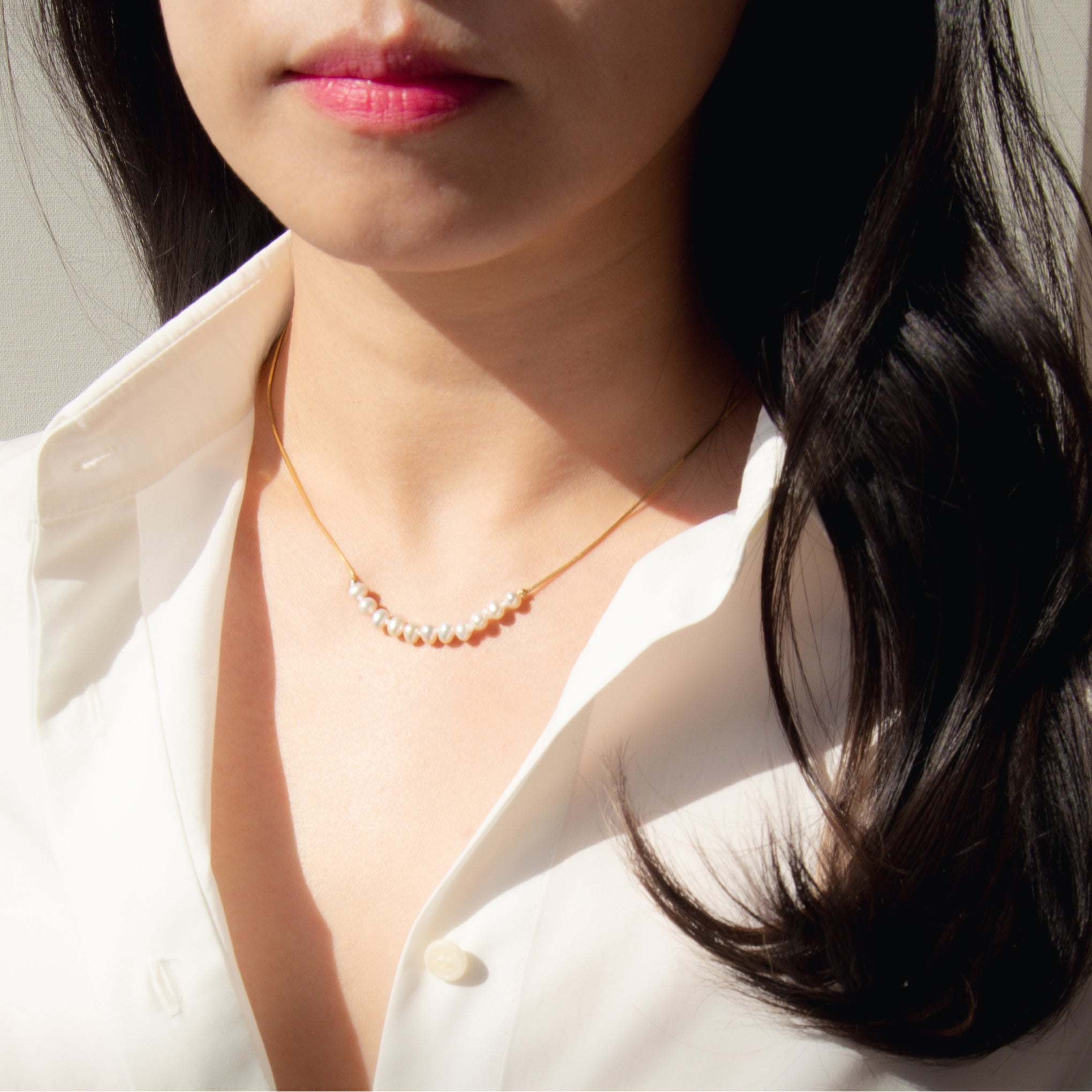 Freshwater Pearl Frontal Necklace