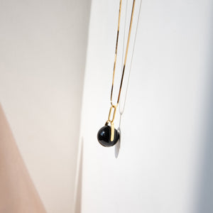 Spinning Gemstone Pendant Necklace