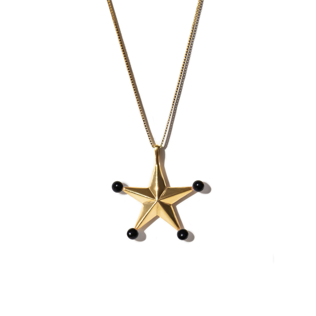 Be My Star Pendant Necklace - Black Onyx